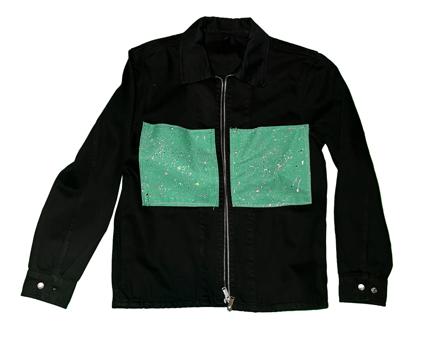 'Celtics' Black Denim Jacket