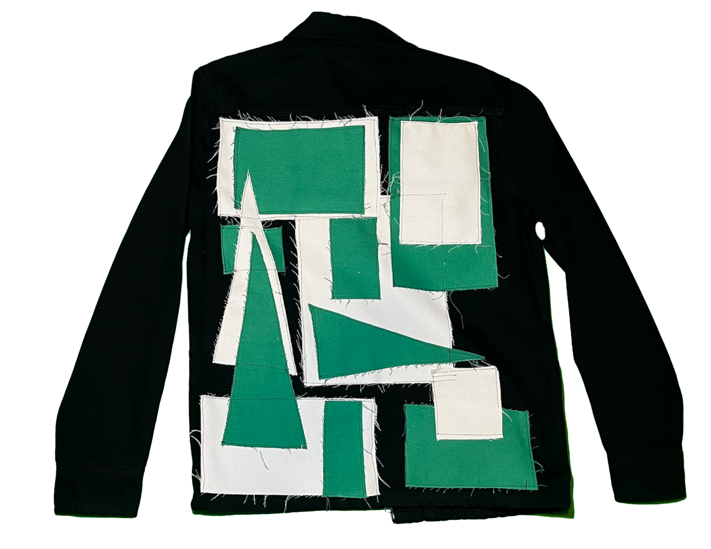 'Celtics' Black Denim Jacket