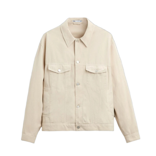 Zara Cropped Technical Polyester Jacket