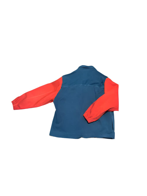 Blue Denim Jacket w/ Bright Red sleeves - Size Large