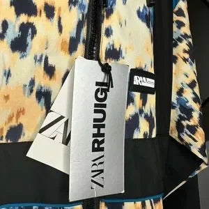 Zara Man X RHUIGI Colorblock Animal Print LIMITED EDITION Jacket Size L - XL