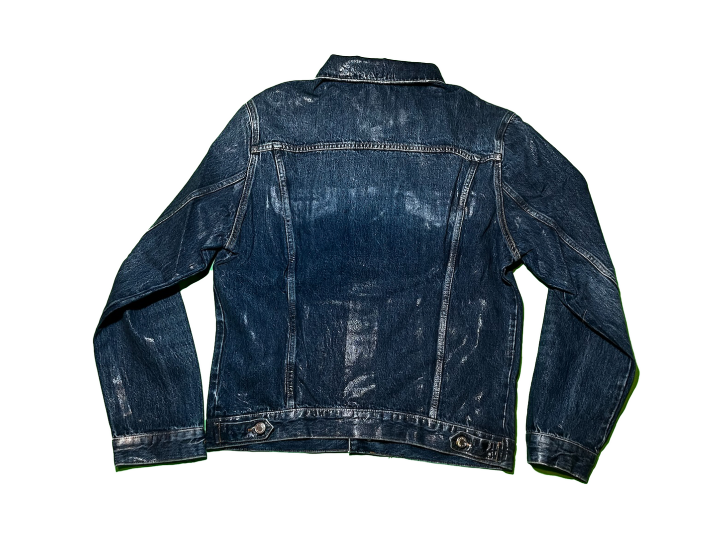 Zara Waxed Finish Denim Jacket