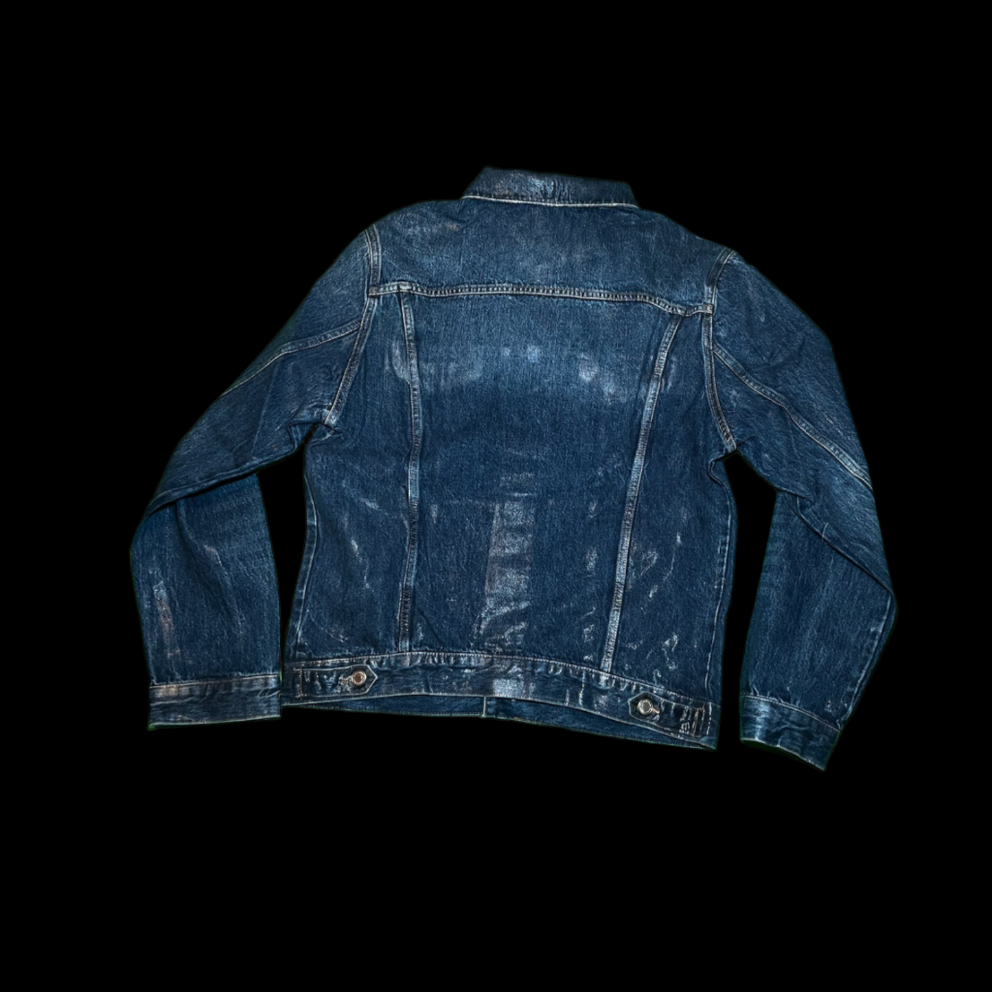 Zara Waxed Finish Denim Jacket